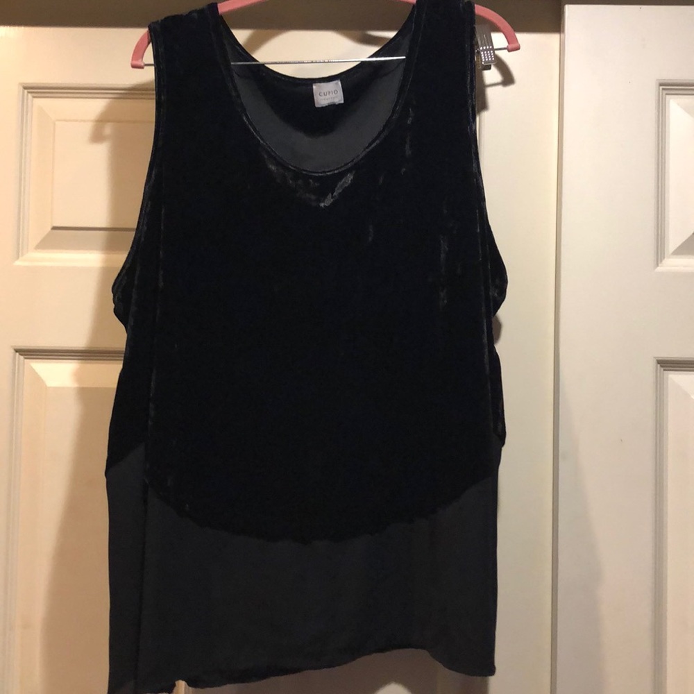 Cupio curvy velvet top in 3x